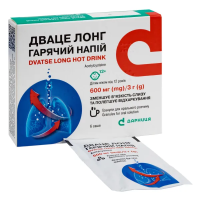 Dvatse Long hot drink granules for oral solution 600 mg sachet 3 g pack 6 pcs Дваце Лонг горячий напиток гранулы для орального раствора 600 мг саше 3 г упаковка 6 шт
