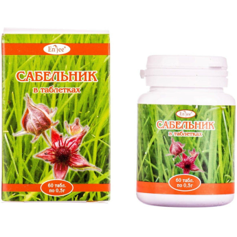 Sabelnik pills 500mg №60 Сабельник таблетки по 0,5 г флакон 60 шт Диетическая добавка с противовоспалительным действием на суставы ENJEE (Энжи) 