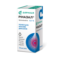 Rinazal drops nasal solution 1 mg/ml bottle 10 ml Риназал капли назальные раствор 1 мг/мл флакон 10 мл