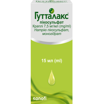 Guttalax drops inside 7.5mg/ml 15ml Гутталакс капли внутрь 7,5мг/мл 15мл