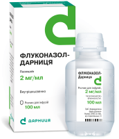 Fluconazole-Darnitsa solution for infusion 2 mg/ml bottle 100 ml Флуконазол-Дарница раствор для инфузий 2 мг/мл флакон 100 мл