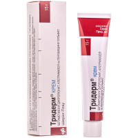 Triderm cream 15g Тридерм крем 15г  Betamethasone Clotrimazole Gentamicin