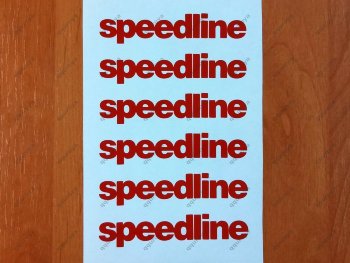 Speedline Decal Sticker Wheel Alloy Rim Spoke Italy WRC ferrari 