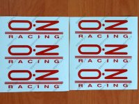 Decal sticker OZ Racing Alloy Wheel Spoke Rim Car Vinyl GT