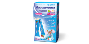 Paracetamol baby oral suspension 24 mg/ml sachet 10 ml 20 pcs Парацетамол беби суспензия оральная по 24 мг/мл саше 10 мл 20 шт GENERAL CHARACTERISTICS
Analgesics and antipyretics.

Code ATX N02B E01.

Indications to use:
Teething pain, toothache, sore throat, fever with colds, flu, and childhood infections such as chickenpox, whooping cough, measles, and mumps (mumps). The drug is also recommended for the treatment of post-vaccination hyperthermia in infants aged 2-3 months.